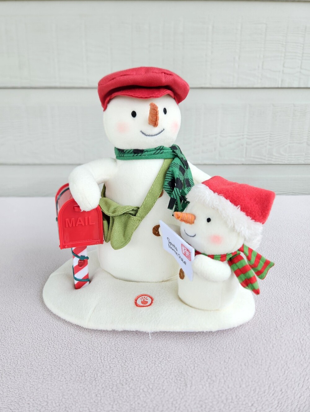 Hallmark Jingle Pals 2018 Special Delivery Animated Snowman Plush Mailbox WORKS